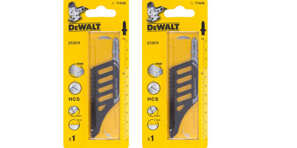 Пилка для лобзика 2.3/112мм DeWALT DT2074 (2шт)