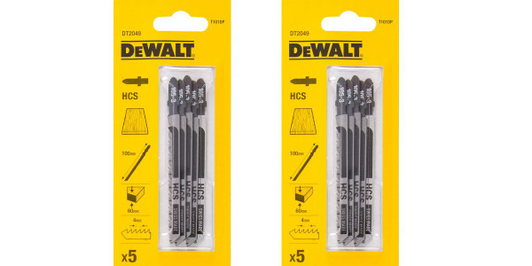 Пилка для лобзика 4/100мм DeWALT DT2049 (2шт)