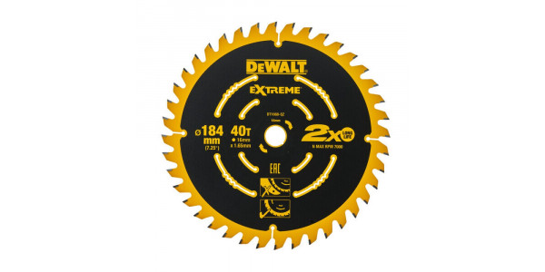 Пильный диск DeWALT DT1668, 184x16 мм Пильный диск DeWALT DT1668, 184x16 мм