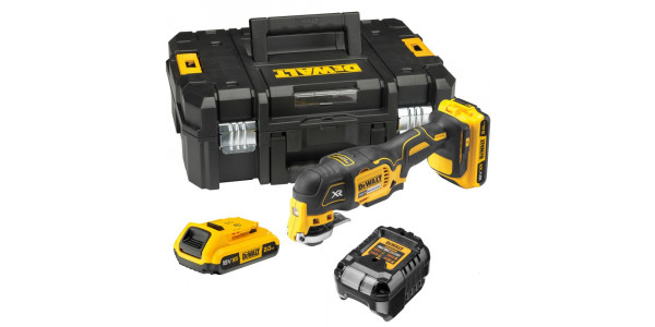 Аккумуляторный реноватор DEWALT DCS355D2, 18 В, 20000 кол/мин, с 2 АКБ 2 Ач и ЗУ, в кейсе TSTAK (DCS355D2-QW)