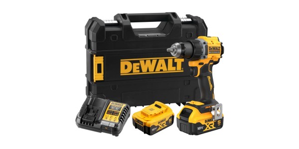 Аккумуляторная дрель-шуруповерт DeWALT DCD794P2T, 18 В, с 2 АКБ 5 Ач и ЗУ, в кейсе TSTAK