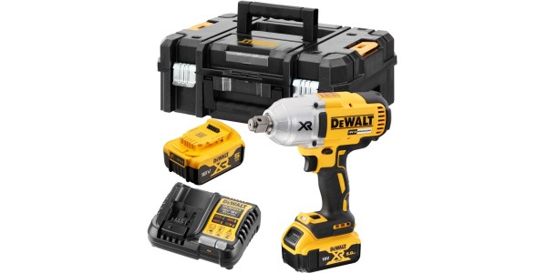 Аккумуляторный гайковерт DeWALT DCF897P2T, 18 В, с 2 АКБ 5 Ач и ЗУ, в кейсе TSTAK