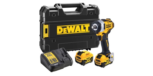 Аккумуляторный гайковерт DeWALT DCF901P2, 12 В, с 2 АКБ 5 Ач и ЗУ, в кейсе TSTAK