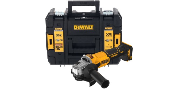 Аккумуляторная угловая шлифмашина DeWALT DCG407NT, 18 В, без АКБ и ЗУ, в кейсе TSTAK