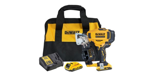 Аккумуляторный барабанный гвоздезабивной пистолет DEWALT DCN45RNN, 18 В, с 2 АКБ 2 Ач и ЗУ, в сумке