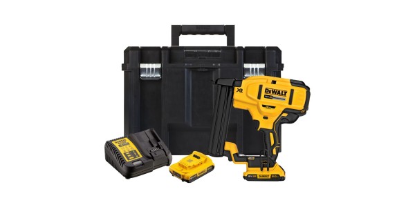 Аккумуляторный скобозабивной пистолет DeWALT DCN681D2, 18 В, c 2 АКБ 2 Ач и ЗУ, в кейсе TSTAK