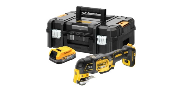 Аккумуляторный реноватор DeWALT DCS356E1T, 18 В, с АКБ 1.7 Ач, без ЗУ, в кейсе TSTAK