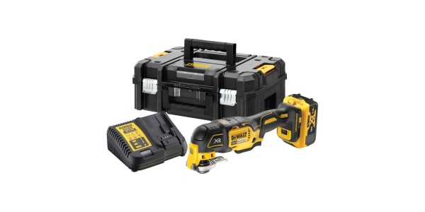 Аккумуляторный реноватор DeWALT DCS356P1, 18 В, с АКБ 5 Ач и ЗУ, в кейсе TSTAK
