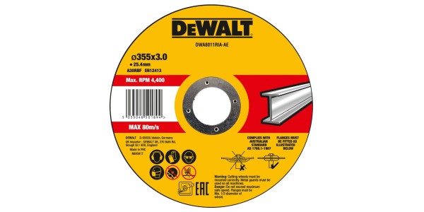 Диск отрезной DeWALT 355х25.4х3 мм