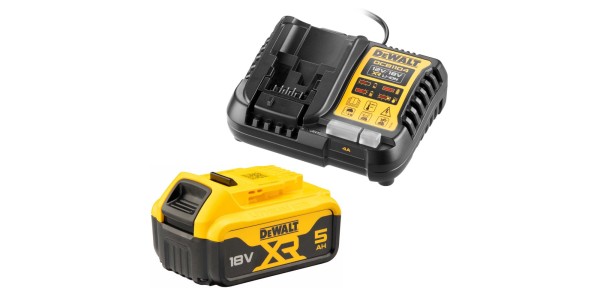 Набор DEWALT DCB1104P1: АКБ DCB184, Li-Ion, 18 В, 5 Ач и зарядное устройство DCB1104, 12/18 В, 4 A