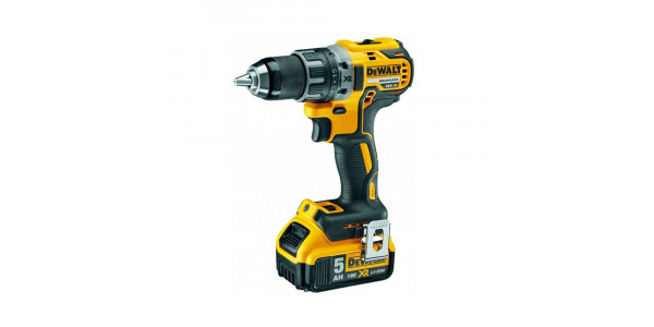 Аккумуляторная безударная бесщеточная дрель-шуруповерт DeWALT DCD791P2, 18 В