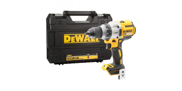 Аккумуляторная бесщеточная дрель-шуруповерт DeWALT, 18 В, 2000 об/мин, без АКБ и ЗУ в кейсе, DCD991NT