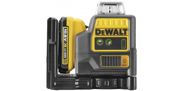Самовыравнивающийся линейный ЗЕЛЕНЫЙ лазерный уровень DeWALT DCE0811D1G