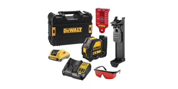 Самовыравнивающийся линейный КРАСНЫЙ лазерный уровень DeWALT DCE088D1R