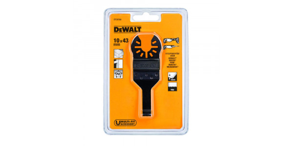 Погружное пильное полотно по дереву для многофункционального инструмента DeWALT DT20706, 43 x 10 мм