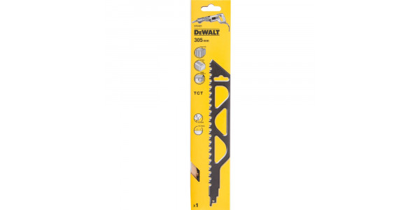 Полотно DeWALT DT2421, с карбид-вольфрамовыми зубьями для сабельной пилы S1243HM 305 мм