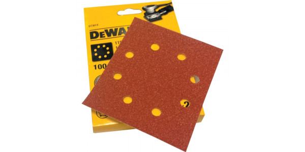Шлифлисты перфорированные DeWALT DT3014, 115 x 140 мм, 100G, 25 шт.