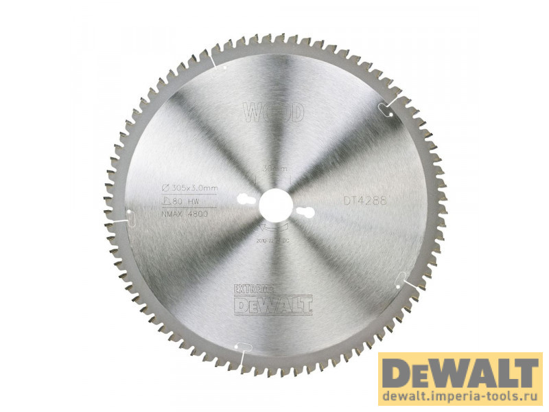 Пильный диск DeWALT EXTREME WORKSHOP DT4288, 305/30 мм.