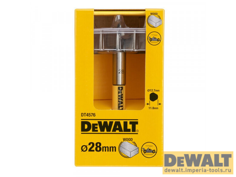 Сверло Forstner   Форстнера DeWALT DT4576 по дереву 28 мм.