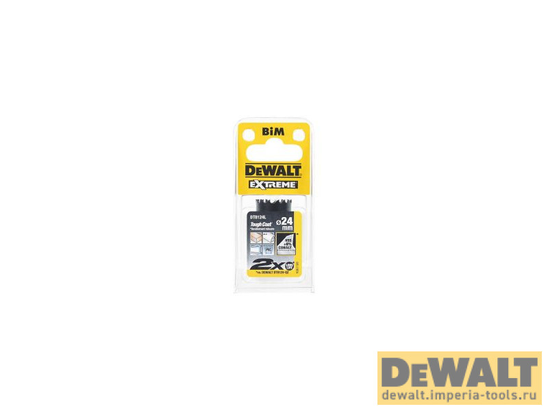 Коронка биметаллическая 24/37мм DeWALT DT8124L