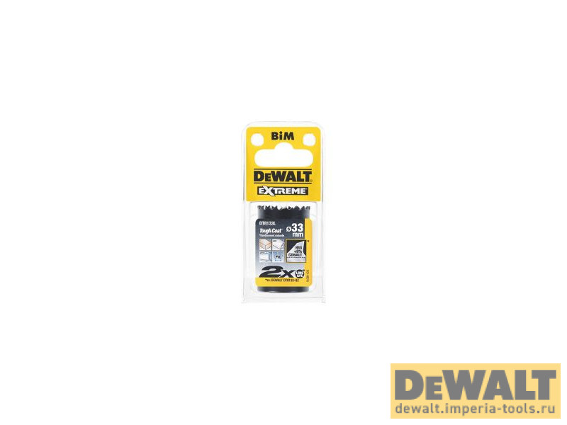 Коронка биметаллическая 33/37мм DeWALT DT8133L