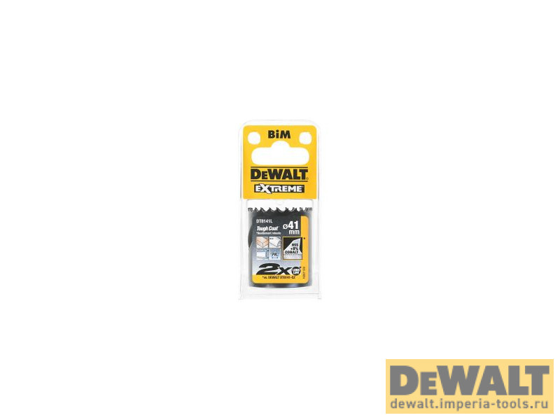 Коронка биметаллическая 41/46мм DeWALT DT8141L