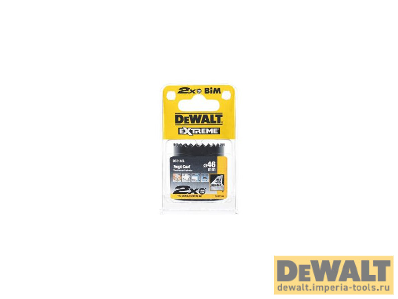 Коронка биметаллическая 46/46мм DeWALT DT8146L
