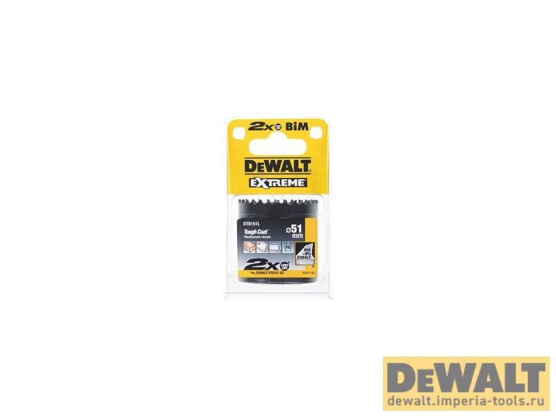 Коронка биметаллическая 51/46мм DeWALT DT8151L