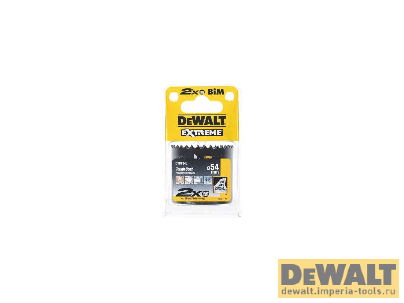 Коронка биметаллическая 54/46мм DeWALT DT8154L