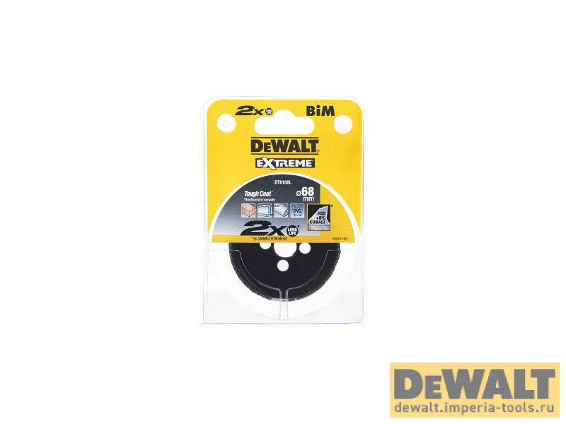 Коронка биметаллическая 68/46мм DeWALT DT8168L