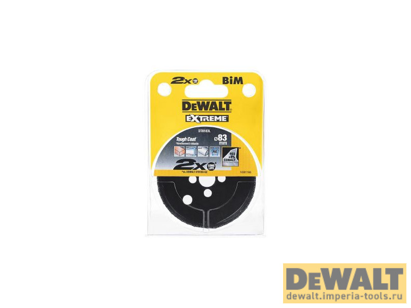 Коронка биметаллическая 83/46мм DeWALT DT8183L