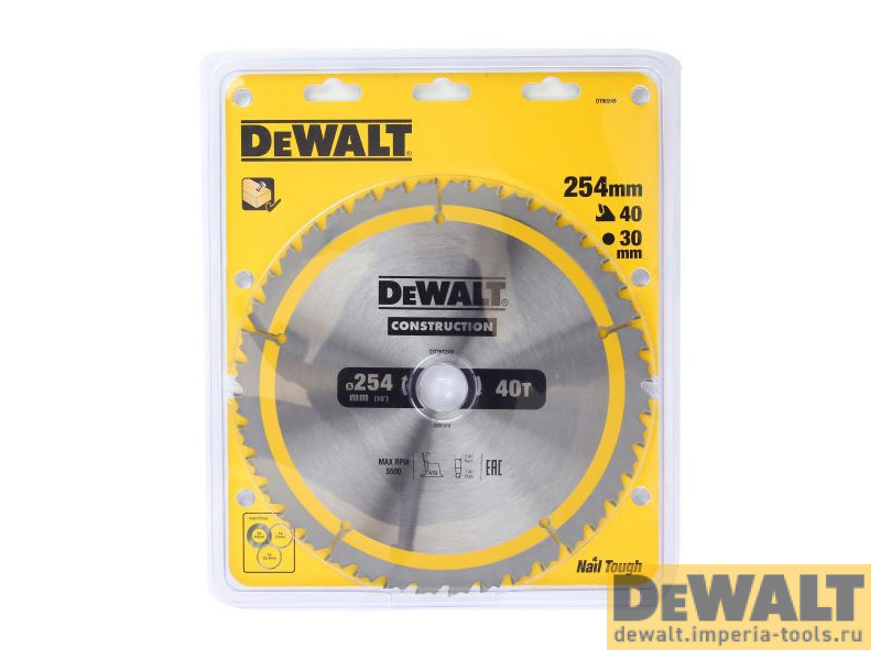 Пильный диск 254/30мм DeWALT DT90249