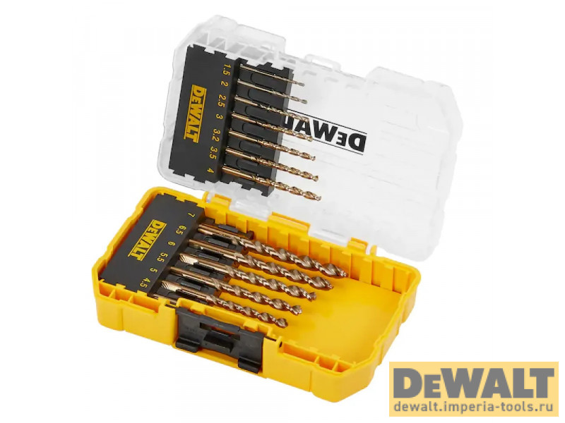 Набор сверл DeWALT DT70710 по металлу HSS-G, 1.5-7мм, 13шт
