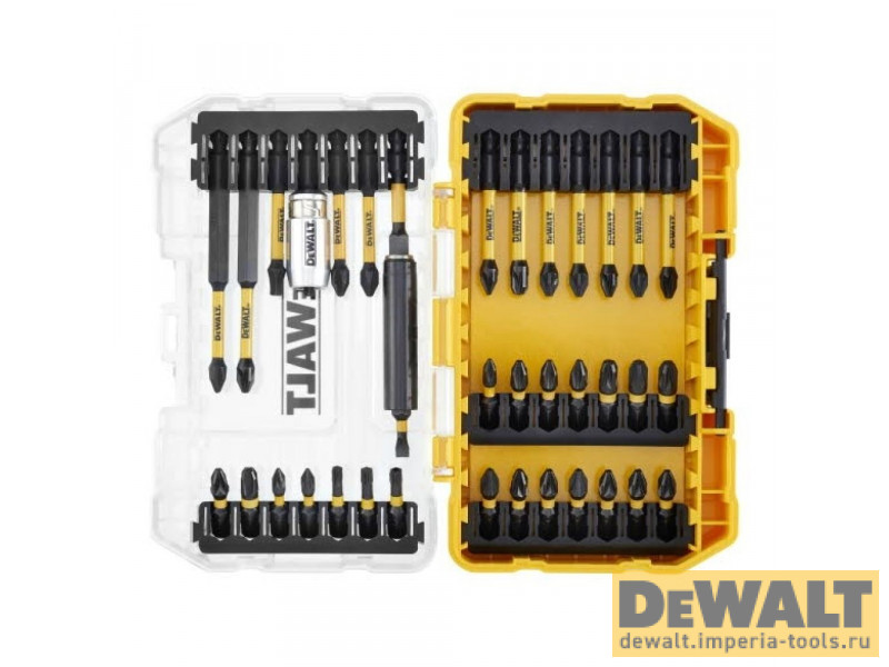 Набор бит и насадок в кейсе DeWALT DT70731T, FLEXTORQ 37 предметов