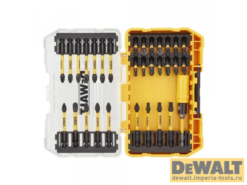 Набор бит и насадок в кейсе DeWALT DT70739T, FLEXTORQ 31 предмет