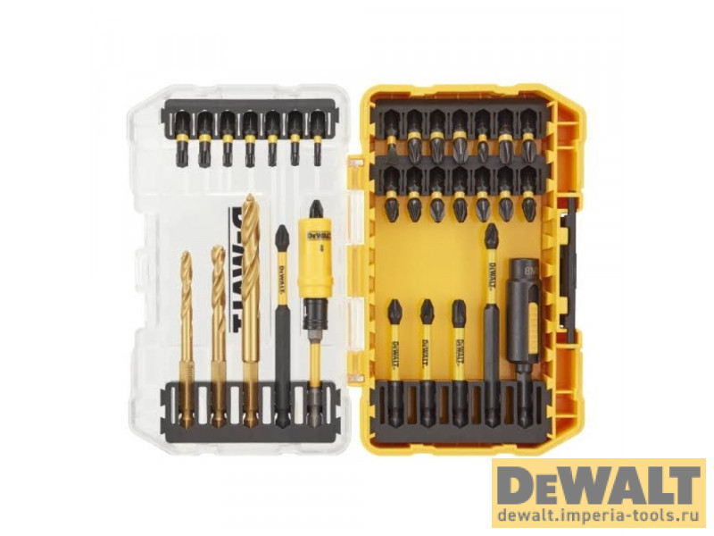 Набор бит, насадок и сверл в кейсе DeWALT DT70741T, FLEXTORQ 31 предмет