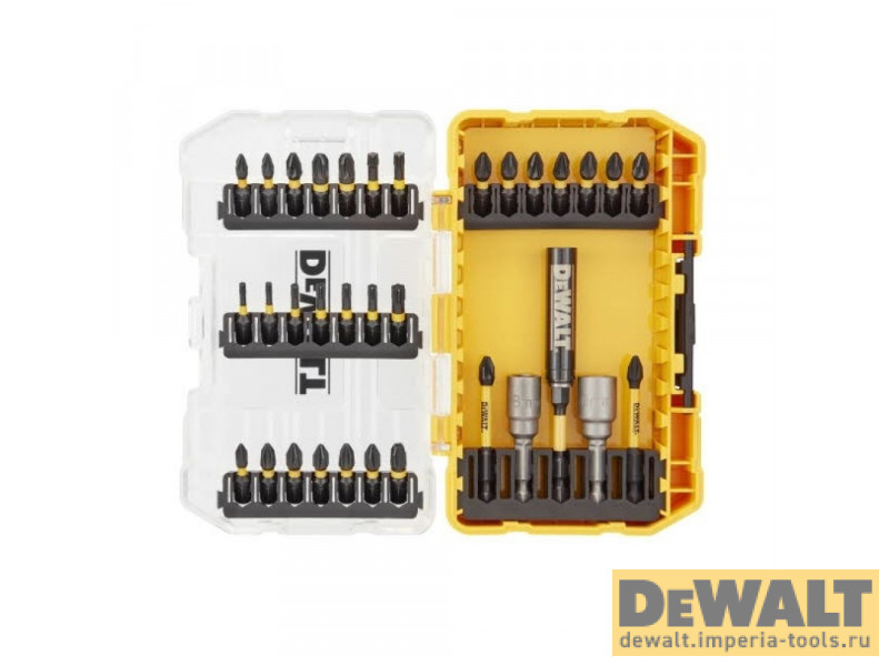 Набор бит и насадок в кейсе DeWALT DT70742T, FLEXTORQ 33 предмета