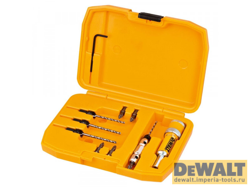 Набор пилотных сверл с зенкерами DeWALT DT7612, Flip&Drive 12 предметов Набор пилотных сверл с зенкерами DeWALT DT7612, Flip&Drive 12 предметов