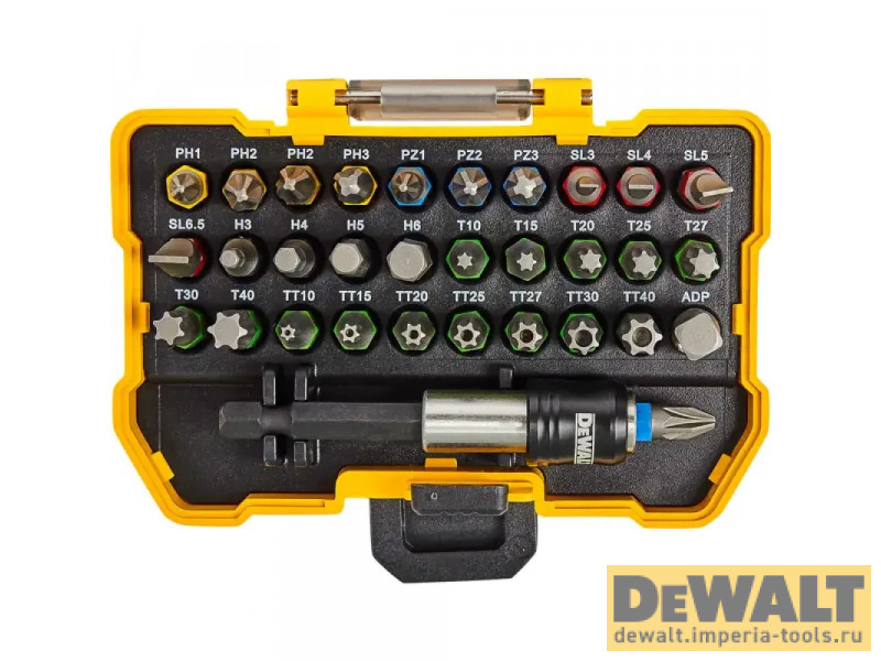 Набор бит DeWALT DT7969, HIGH PERFORMANCE, 25 мм, 32 предмета