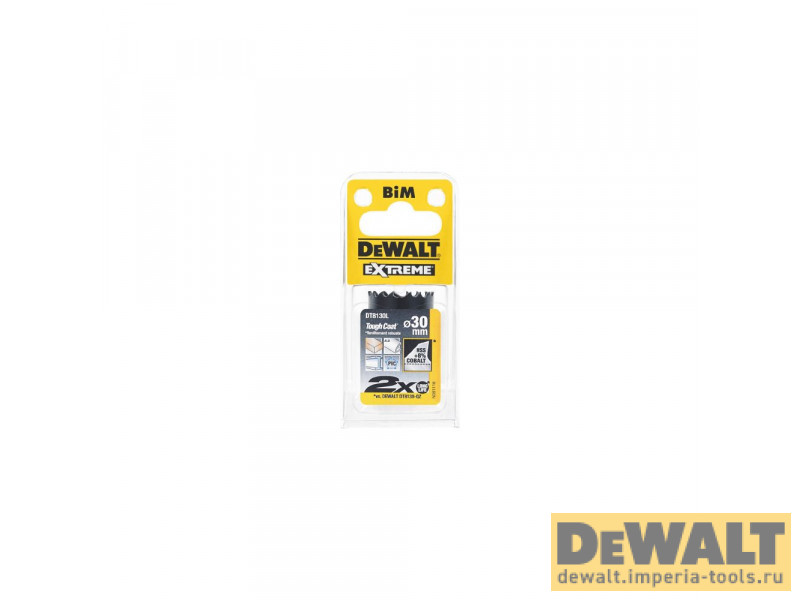 Коронка биметаллическая DeWALT DT8130L, COBALT 8%, M42 30 x 37 мм