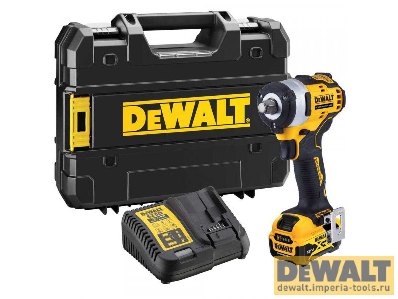 Импульсный гайковерт DeWALT DCF901P1 XTREME Subcompact, 5 Ач, 12В
