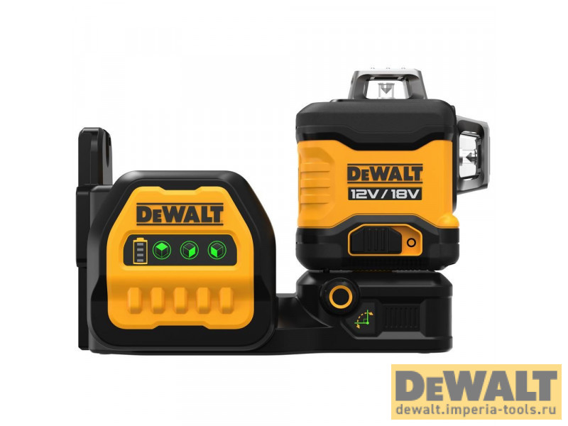 Самовыравнивающийся линейный ЗЕЛЕНЫЙ лазерный уровень DeWALT DCE089NG18