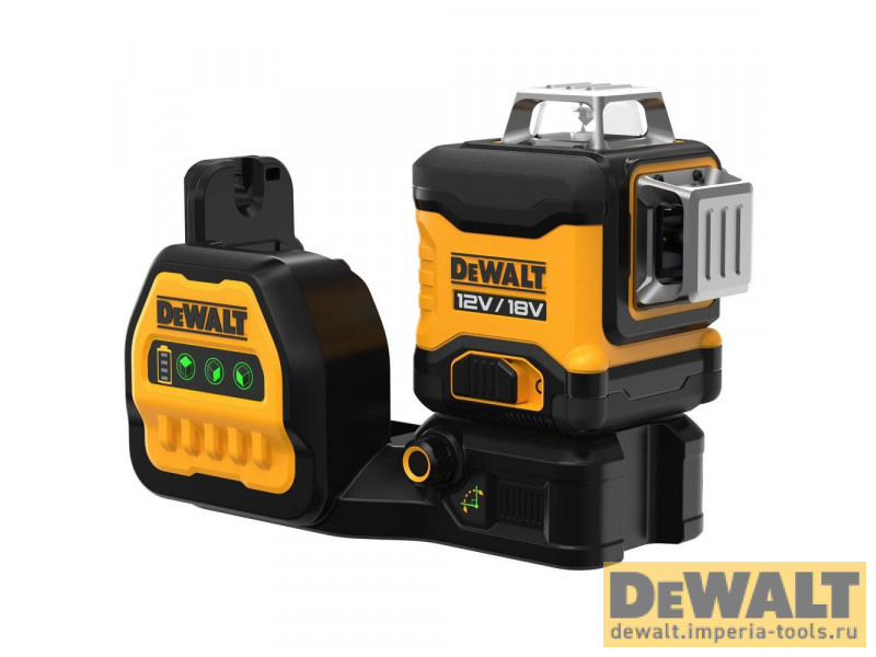 Самовыравнивающийся линейный ЗЕЛЕНЫЙ лазерный уровень DeWALT DCE089NG18