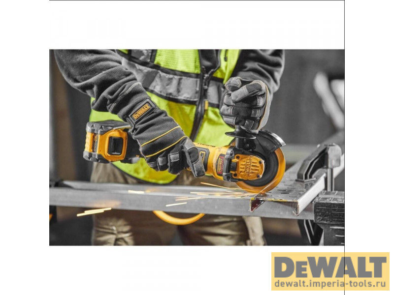Угловая шлифмашина DeWALT DCG409NT FlexVolt Advantage, 18В, 125 мм.