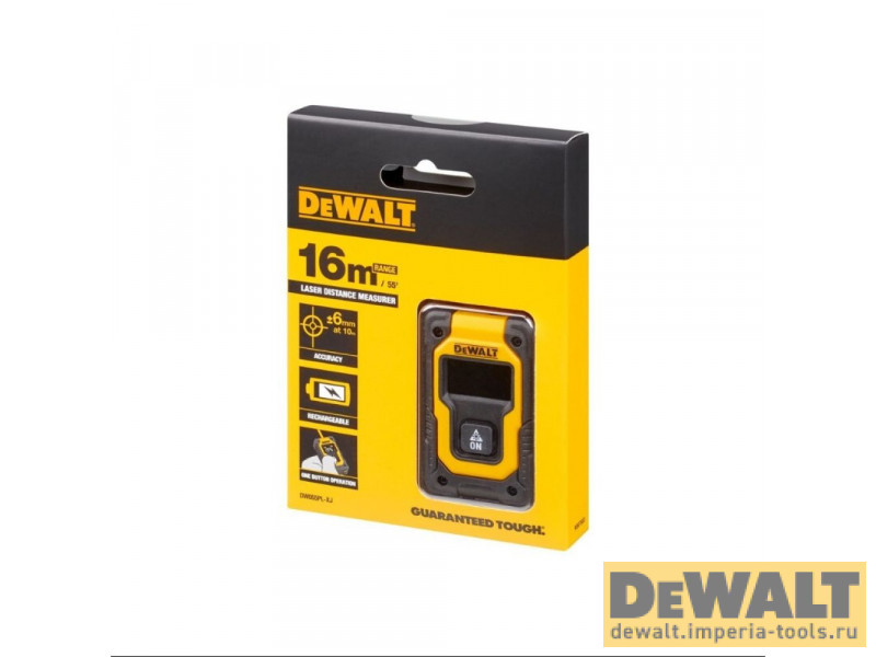 Дальномер карманный DeWALT DW055PL, 16м Дальномер карманный DeWALT DW055PL, 16м