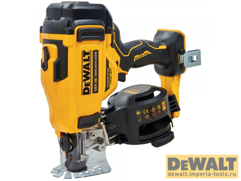 Аккумуляторный барабанный (кровельный) гвоздезабивной пистолет DeWALT DCN45RNN,18В