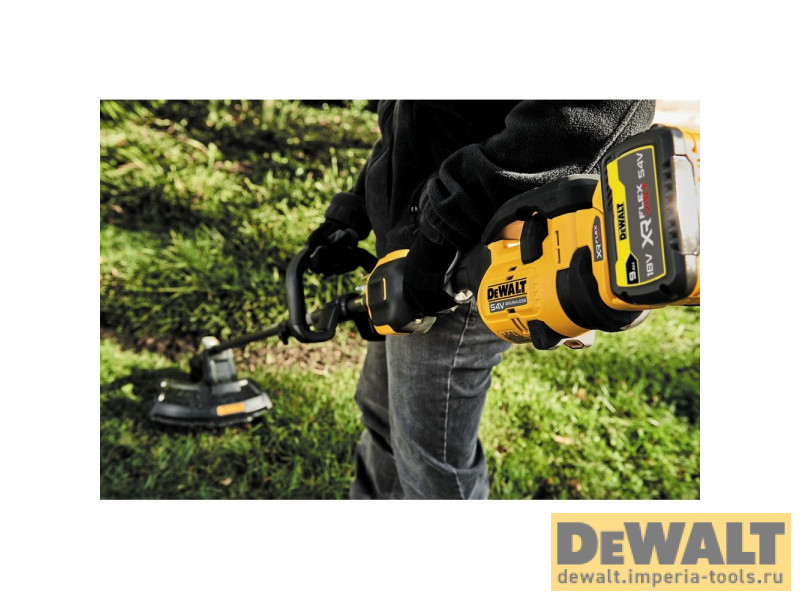 Триммер (привод + насадка) DeWALT FLEXVOLT DCMAS5713X1, 54В, 38см