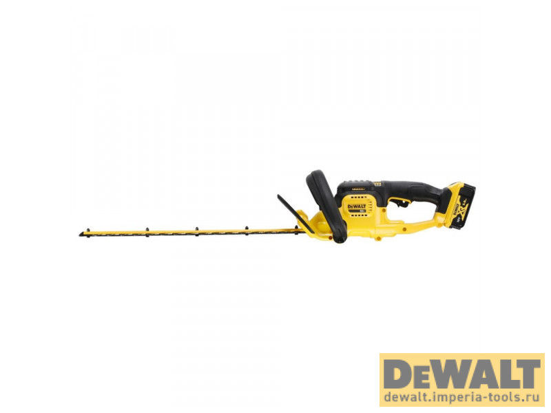 Аккумуляторный кусторез DeWALT, 18 В, 55 см, с АКБ 5 Ач и ЗУ, DCMHT563P1 Аккумуляторный кусторез DeWALT, 18 В, 55 см, с АКБ 5 Ач и ЗУ, DCMHT563P1