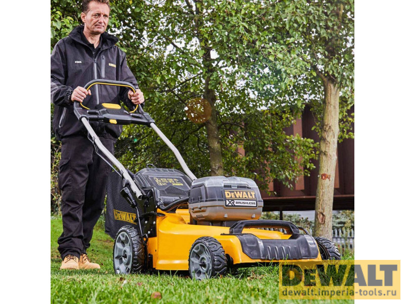 Аккумуляторная газонокосилка DeWALT, 36 В, 48 см, 55 л, без АКБ и ЗУ, DCMW564N