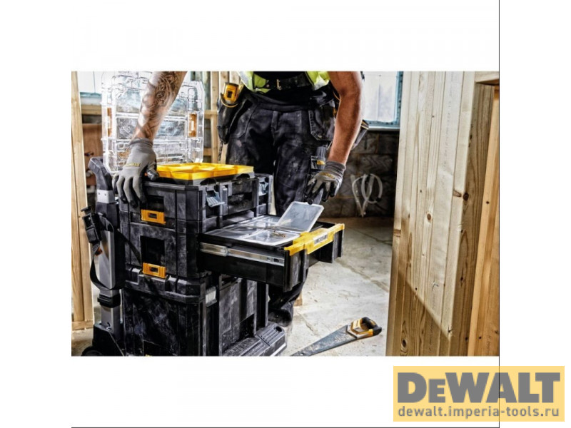 Ящик для инструмента DeWALT TSTAK, (TSTAK III) DWST1-70705, глубокий с 6 контейнерами модульной системы хранения Ящик для инструмента DeWALT TSTAK, (TSTAK III) DWST1-70705, глубокий с 6 контейнерами модульной системы хранения